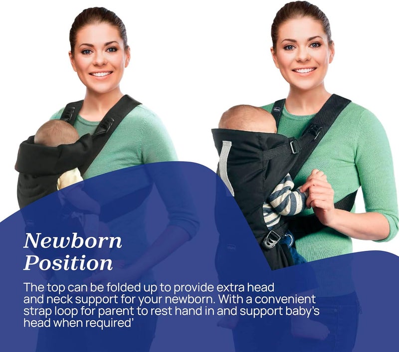 Chicco Easy Fit Baby Carrier 0-9kg, Black Night - Image 3